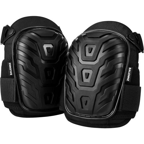 BALENNZ Professional Knee Pads for Work - Heavy Duty Foam Padding Gel Construction Knee Pads with Strong Double Straps – Comfortable Knee Protection for Indoor and Outdoor Use (Knee High)