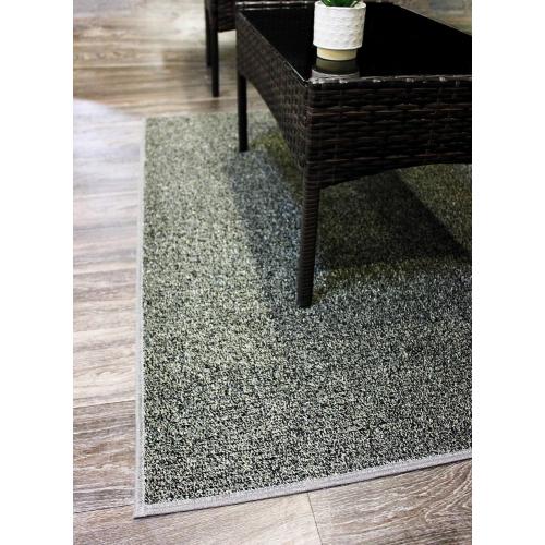 Size 2' x 5'  Color Black KOECKRITZ Washable Artificial Grass Rug Runners: 2', 3', 4', 6' Widths & up to 100' Lengths - Ideal Economy Turf for Outdoor, Hallways, Kitchens |Ultra-Thin Carpet | Black/Taupe