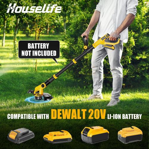 Cordless Weed Trimmer and Leaf Blower Combo Compatible with Dewalt 20V Max Battery(Battery Not Included), 12 Inch Weed Eater/String Trimmer with Auto-Feed, Lightweight Leaf Blower Cordless