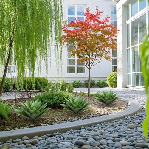 28 inch Artificial Agave Plants, Large Size Fake Succulent Plant, Faux Succulents Stems for Outdoor Indoor Home Decor (Set of 2)