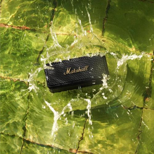Black & Brass Marshall Emberton II Portable Bluetooth Speaker, Black & Brass