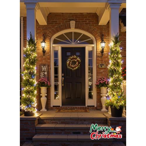 Fairy Lights Plug in, 10FT 200LEDs Twinkle String Lights, Ramadan Decorations Indoor Outdoor for Home Garden Stairs Table Tree, Waterproof, DIY Wreath, Christmas Decor