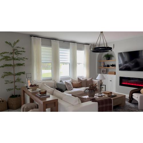 TWODRAPES Natural Extra Wide 60 Inch Width Pinch Pleated 96 Inch Curtains