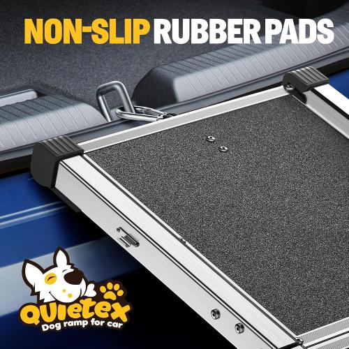 Dog Ramp for Car, Extra Long 71”Dog Ramp Folding Pet Ramp for Large Dogs with Non-Slip Rug Surface, Dog Ramps up to 330 lb for Car SUV Truck Bed Couch