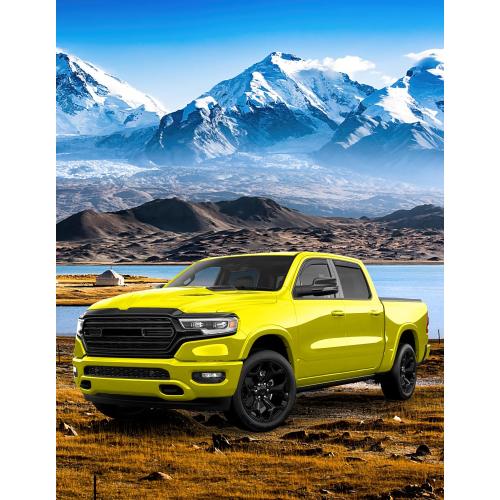 in-Channel Window Rain Guards Fit for Dodge RAM 1500 Crew Cab (New Body Style Includes TRX) 2019-2026 Rain Guard Extra Durable Window Deflectors Vent Visors Vent Shades Truck Accessories