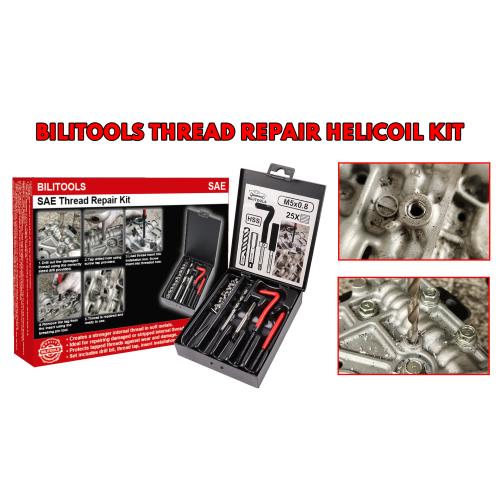 BILITOOLS Helicoil Thread Repair Kit Metric