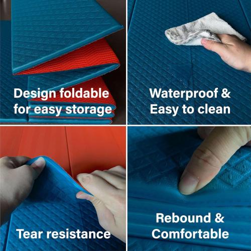 Foldable Yoga Exercise Mat – Lightweight, Anti-Slip, and Easy to Store for Yoga, Pilates, Home Workouts, and Floor Exercises