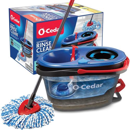O-Cedar RinseClean Spin Mop & Bucket System | Clean with Clean Water | Removes 99% of Bacteria (MISSING)