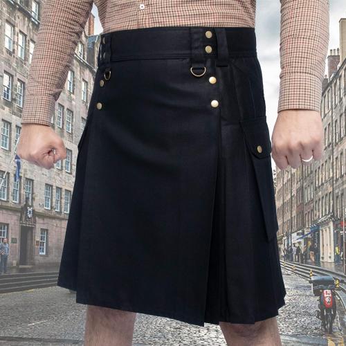 Size 36 Men's Six Pockets Cotton Utility Kilts