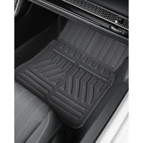 Custom Fit 3 Pcs Floor Mats for Honda Civic 2022-2025 - All-Weather Rubber Mats & Liners, Heavy Duty Car Interior Protection for Civic, Weather-Resistant & Easy to Clean