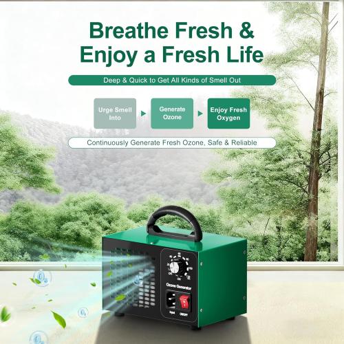 Ozone Generator 45,000mg/h, Industrial O3 Deodorizer for Areas of 2500 Square Feet - High Capacity Ozone Machine Air Ionizer Odor Clean