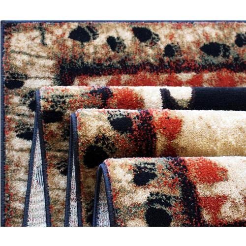 Masada Rugs, Cabin Lodge Area Rug Bear and Cub Scene (3 Feet X 10 Feet) Runner