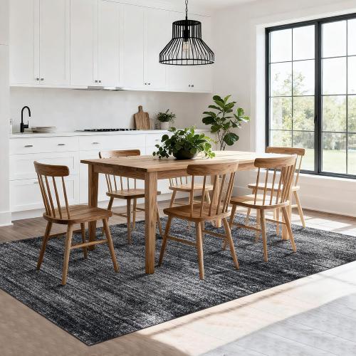 Area Rugs 9x12 Living Room,Abstract Boho Large Area Rug,Black and White