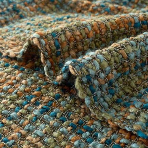 Multi-Color Gold Green Cable Woven Throw Blanket for Couch,50X60 Boho Style Textured Blankets for Home Decor,Super Soft Warm Cozy Chunky Blanket with Decorative Tassels for Bed