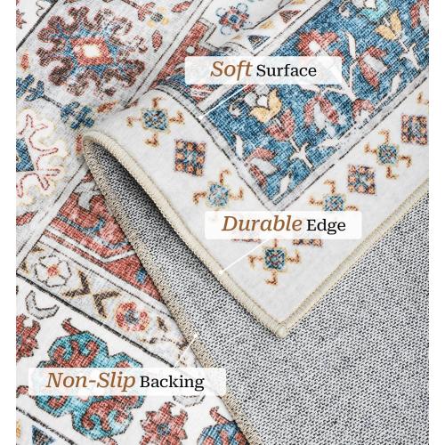 Size  9x12 Color Grey  Area Rugs,Stain Resistant Washable Rug,Ultra-Thin Rugs for Living Room,Bedroom,Non-Slip Backing Home Decor Large Area Rug (Navy Blue/Red,9'x12')