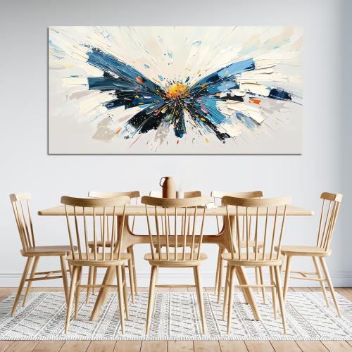 Canvas Wall Art Decor Abstract Modern Wall Art for Living Room Abstract Canvas Art Wall Decor Butterfly Wall Art Pictures Large Colorful Wall Art Prints Artwork for Walls Office Home Decor 24 X 48