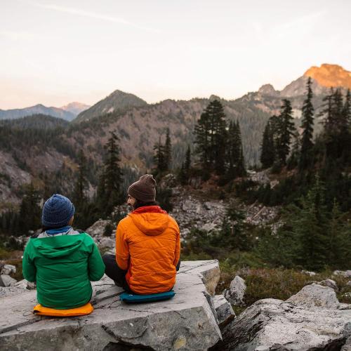 Therm-a-Rest Lite Seat Ultralight Inflatable Seat Cushion, Orange, Polyester, 13 x 16 Inches