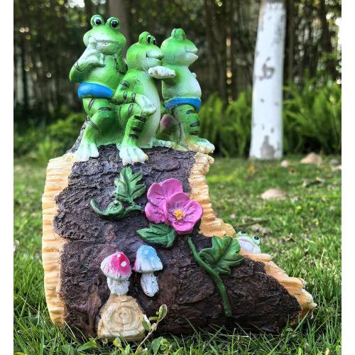 Decorative Gutter Downspout Extensions Statue,3 x 4 Downspout Extension Sculpture,Frog Decorative Rain Gutter Downspout Extension Figurine Decor Sculpture for Lawn Yard
