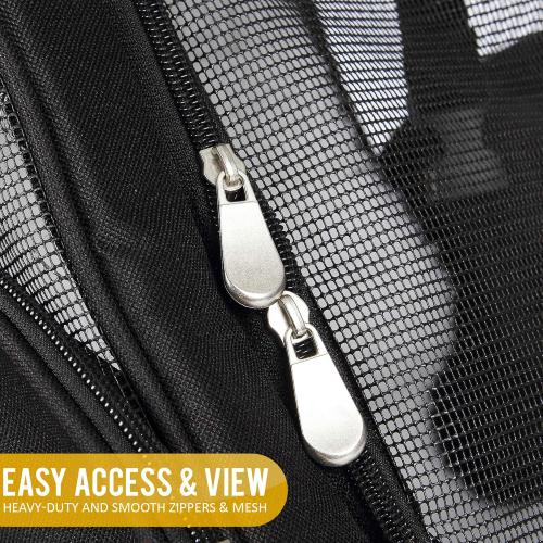 Color Black KOPEKS Deluxe Backpack Pet Travel Carrier with Double Wheels for Pets up to 10 Pounds - Black - Approved by Most Airlines