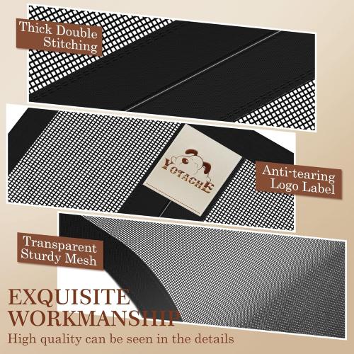 Yotache Reversible Left/Right Opening Magnetic Screen Door Fits Door Size 32 x 80, Screen Size 34 x 81, Removable Upgraded Polyester Screen Mesh with Strong Magnets for Front/Back Patio Door, Black