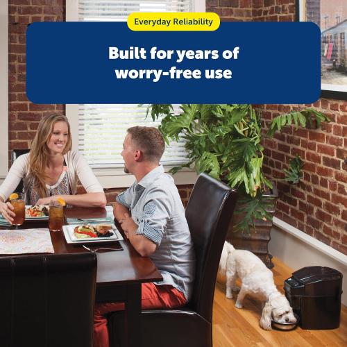 PetSafe Automatic Cat Feeder - Healthy Pet Simply Feed - Automatic Pet Feeder for Cats & Dogs - Timed Pet Feeder with Programmable Portion Control - Holds 24 Cups of Dry or Semi-Moist Dog or Cat Food