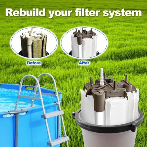 DEX6000DC Filter Element Cluster Assembly Replacement for Hayward 60 sq.ft. Pro-Grid PermaGlass-XL DE6020 Series Cartridge Filter