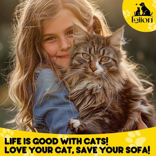 Cat Scratch Furniture Protector - Anti-Slip, Waterproof Sofa Cover to Keep Cats Off, Pet-Friendly Couch Protectors for 3 Cushion Couch, Brown Anti-Scratch Couch Cover for Pets and Kids 118X71