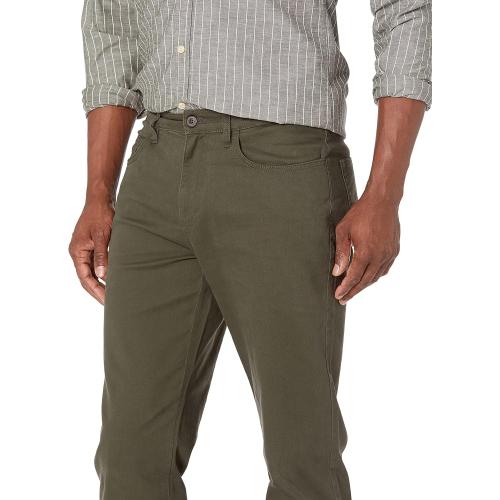 Size 33W X 28 L Color Olive Amazon Essentials Men's Straight-Fit 5-Pocket Comfort Stretch Chino Pant (Previously Goodthreads)