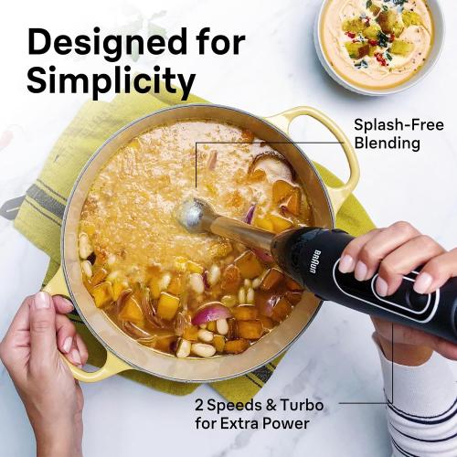 Braun MultiQuick 5 Immersion Hand Blender with Dual Speed   Turbo and Patented Technology, 350W - Includes Beaker and Whisk, Black, MQ505❗MAY HAVE MISSING PIECES/NEEDS CLEANING ❗