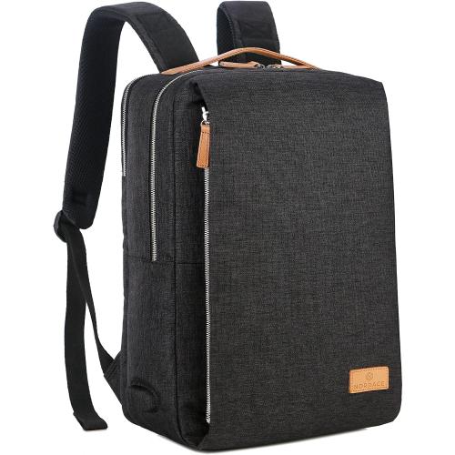 Nordace Siena Smart Backpack with USB Charging - 15.6 Inch Laptop Backpack, 19L Daily Backpack for Travel, Everyday, or Work (Black)
