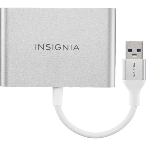 Insignia - USB to Dual HDMI Adapter - Model: NS-PU32H4A