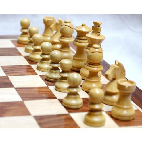 10x10” Chess Set on Sale - ChessBazar Chess Set with Bag - Folding Standard Magnetic Travel Chess Board Game Handmade in Fine Rosewood with Storage for Chessmen
