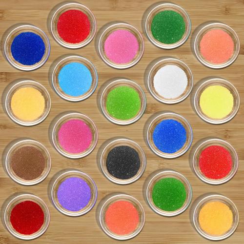 Toyssio - Sand Art Sand [ 20 Colors: 15 lbs ] Craft Sand, Colored Sand for Sand Art, Sand Art Bulk, Colored Sand for Crafts, Art Sand, Sandbox, Sand for Crafts for Kids Age 3 , Non-Toxic, 20 Jar