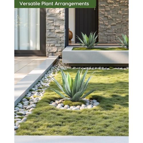 Velener 24 Inch Tall UV Resistant Artificial Agave Plant - Realistic Faux Succulent for Indoor & Outdoor Decor, Perfect for Home, Office, and Housewarming