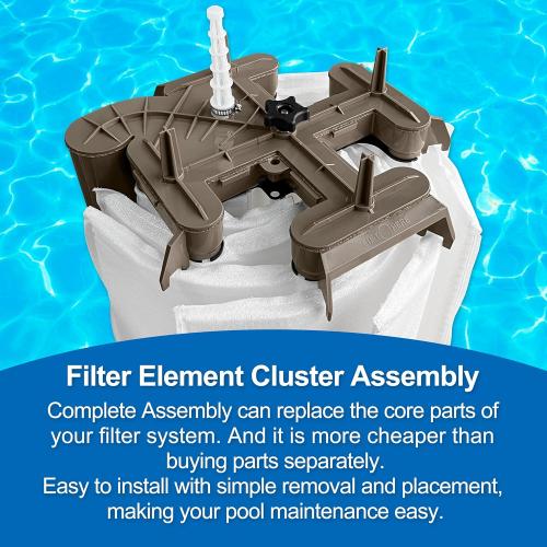 DEX6000DC Filter Element Cluster Assembly Replacement for Hayward 60 sq.ft. Pro-Grid PermaGlass-XL DE6020 Series Cartridge Filter