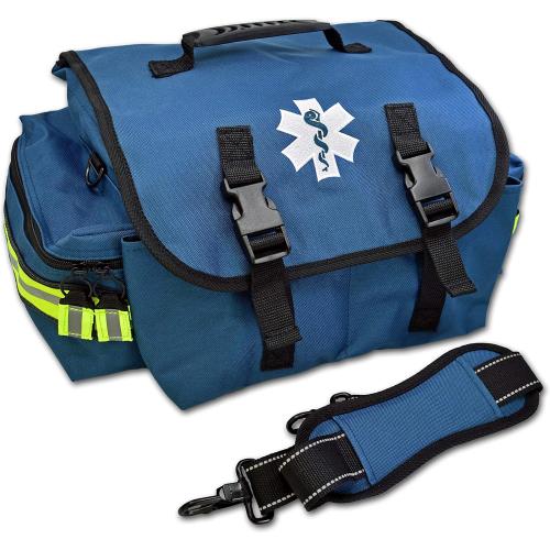 Lightning extra Small Medic First Responder EMT Trauma Bag Stocked First Aid Fill Kit A Navy Blue