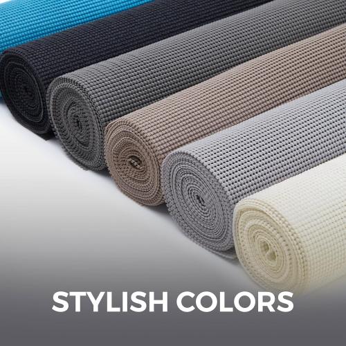 HOME GENIE Shelf Drawer and Cabinet Liner, Durable with Strong Grip, 17.5 IN x 20 FT, Non Adhesive Liners Protect Kitchen Cabinets and Cupboard, Pantry, Bathroom Drawers and Shelves, Desks, Slate Gray