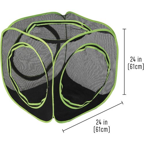 Black and Green Kitty City Large Outdoor Play Cube