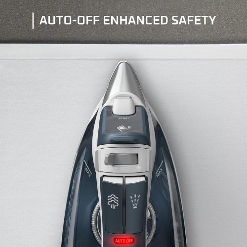 Rowenta Iron Steamer for Clothes, Focus Stainless Steel Soleplate, 400 Microsteam Holes, Powerful Steam Iron, Lightweight, Leakproof, 1725 Watts