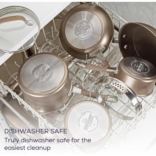 Circulon Premier Professional Hard Anodized Nonstick Cookware Induction Pots and Pans Set Nonstick, Home Essentials, 12-Piece, Bronze MISSING ACCESSORIES/PIECES