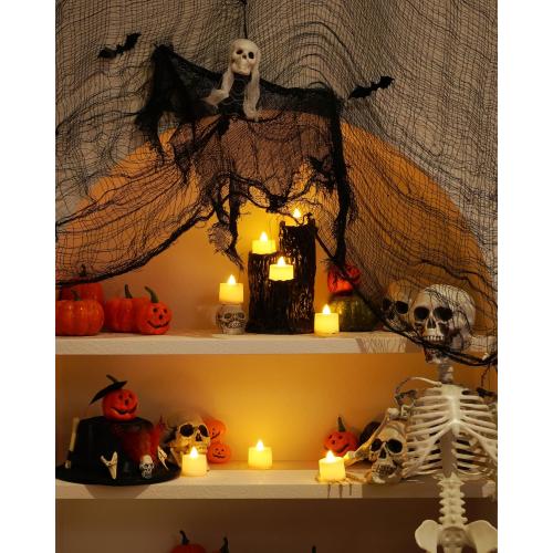 Amagic 12/24/50/100/150Pack LED Votive Candles Battery Operated, Warm White