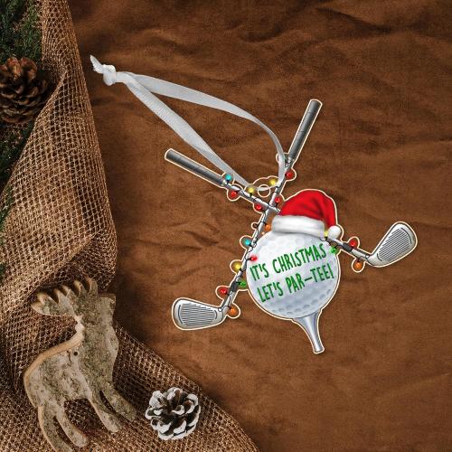 FLAGWIX Christmas Golf Gifts for Men Women, Acrylic Ornaments for Tree | Golf Ornaments for Christmas Tree Decorations, Funny Sports Ornament Gifts for Men Dad Husband