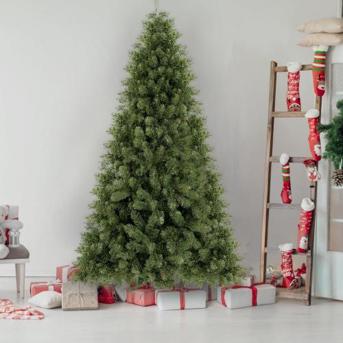 6ft Full Body Unlit Artificial Christmas Tree, Realistic Dense Pine with 1,000 Branch Tips, Hinged Easy Assembly & Stable Base, Perfect for Holiday Ornaments