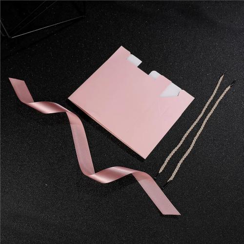 LNJMRU 20/50pcs Pretty Kraft Gift Bag Present For Gift Books Packaging Gold Handle Paper Box Paper Gift Bag(Color-01,50PCS_14X6X12CM)