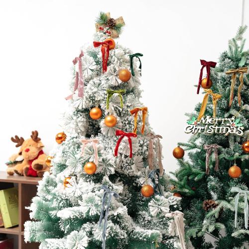 Dusty Blue Velvet Ribbon 1-1/2 Inch x 6 Yd Crinkled Handmade Frayed Vintage Ribbons for Christmas Gift Wrapping Tree Home Decor Wreath Craft Ornaments