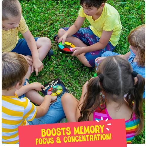 Memory Game for Kids - Easter Basket Stuffers for Boys & Girls - 6 7 8 9 10 11 Year Old Boy Birthday Gifts - Toys for 10 Year Old Boy - Handheld Car Travel Road Kids Game for Ages 4-8, 6-8, 8-12 Years