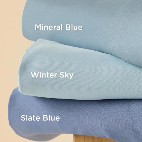 Bedsure Duvet Cover Twin/Twin XL Size - Soft Double Brushed Bedding Set for Kids & Adults, Zipper Closure, 2 Pieces, Includes 1 Duvet Cover (68x90) & 1 Pillow Sham, NO Comforter, Slate Blue