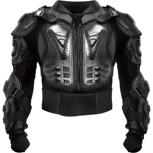 Medium Motorcycle Protective Jacket Full Body Armor Protection Dirt Bike Gear ATV Protective Safety Gear Riding Racing Armor Motocross Protector Jacket Men Women For Off-Road Motorbike Cycling Skiing Skating