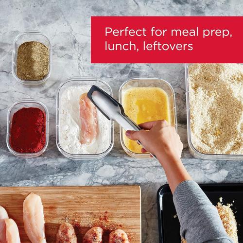 Rubbermaid Brilliance BPA-Free Airtight Food Storage Containers, 14-Piece Set, Easy for Meal Prep, Lunch & Leftovers
