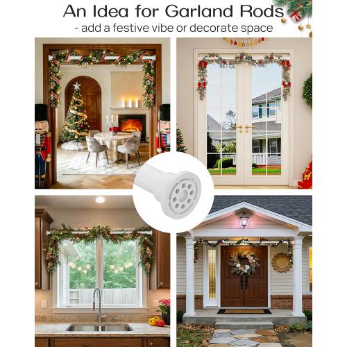 ALLZONE Tension Curtain Rod for Window, 83-123 Inches, Heavy Duty Curtain Rods No Drilling, Non-Slip Bathroom Shower Tension Rod, Renter Friendly, Adjustable, Spring Loaded, Extra Long, White